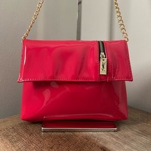 Yves Saint Laurent Beauty Crossbody Bag w/ gold tone unbranded chain